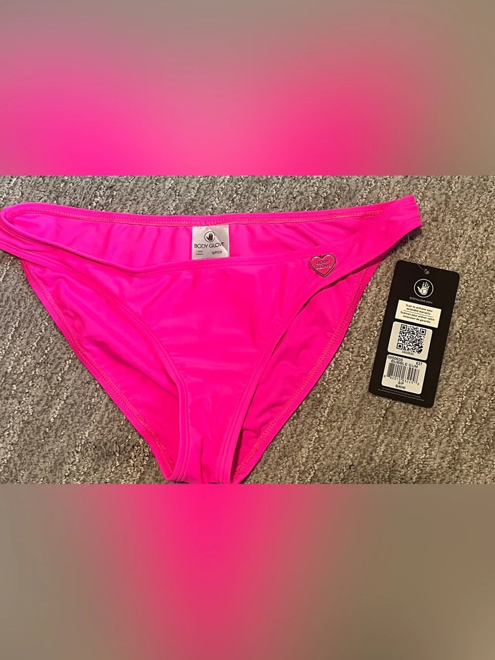 Body Glove  Standard Basic Solid Fuller Coverage Bikini Bottom S 1576/bb10-1